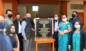 Sanbor Shullai inaugurated of the newly constructed school building of the Bengalee Boys Higher Secondary School, Shillong.